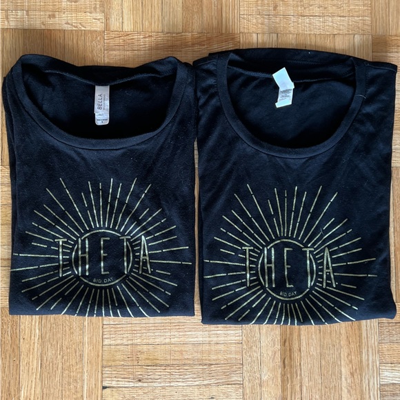 Kappa Alpha Theta Sorority Bid Day Black and Gold Tank Top - Picture 7 of 9